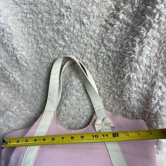 Juicy Couture Canvas metallic pink and white large tote bag. - Picture 8 of 14